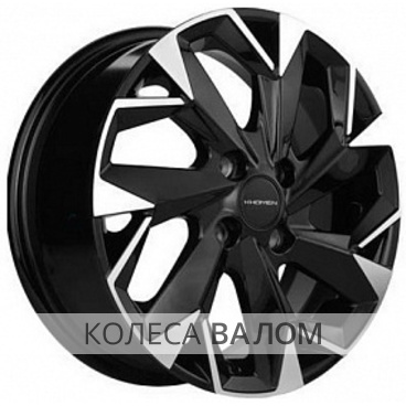 Khomen Wheels KHW1402(Corolla/X-RAY/Logan) 5.5x14 4x100 ET43 60.1 Black-FP
